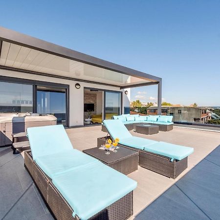 Mediteran Luxury Penthouse With Jacuzzi Mandre Exterior foto