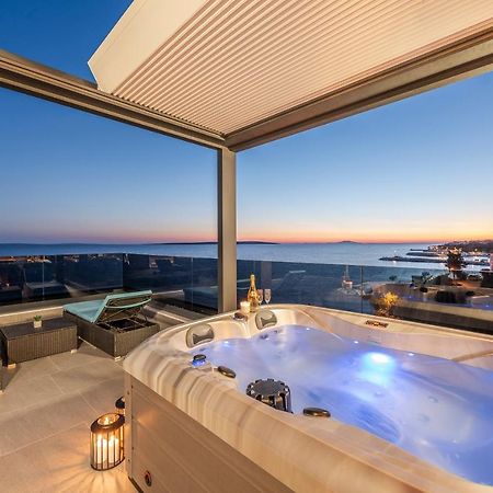 Mediteran Luxury Penthouse With Jacuzzi Mandre Exterior foto