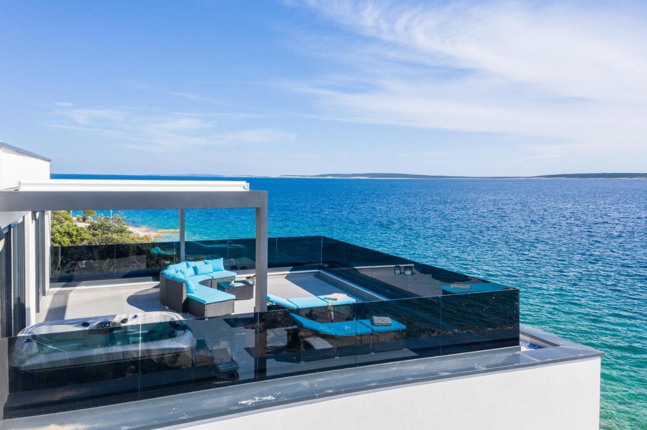Mediteran Luxury Penthouse With Jacuzzi Mandre Exterior foto